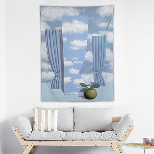 Miniatura 3 de Rene Magritte Painting (4) Home Decor Tapestry Wall Art Hanging Picture Print Bedroom Decorative Painting Tapestries Room Aesthetic 30"x40"