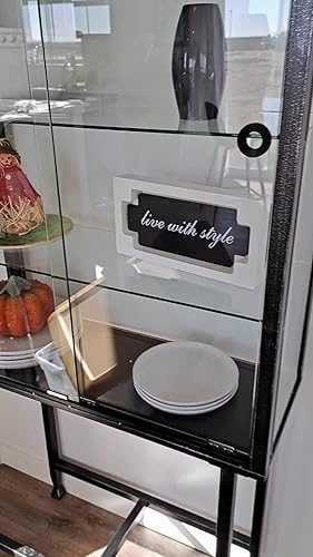 Amazon.co.jp: Southern Enterprises メタル/ガラススライドドア