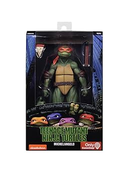 特撮 Teenage Mutant Ninja Turtles 90&#39;s Movie Michelangelo 17cm Action Figure by NECA Reel Toys 2019 GameStop Exclusive NECA Teenage Mutant Ninja Turtles 90's Movie Michelangelo