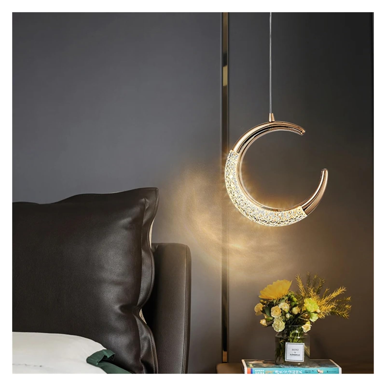 SYAXVOM Luxury Led Ceiling Chandeliers Adjustable Hanging Wire Compatible with Corridor Bedside Living Room Bedroom Home Fixture Indoor Lighting,Chandelier