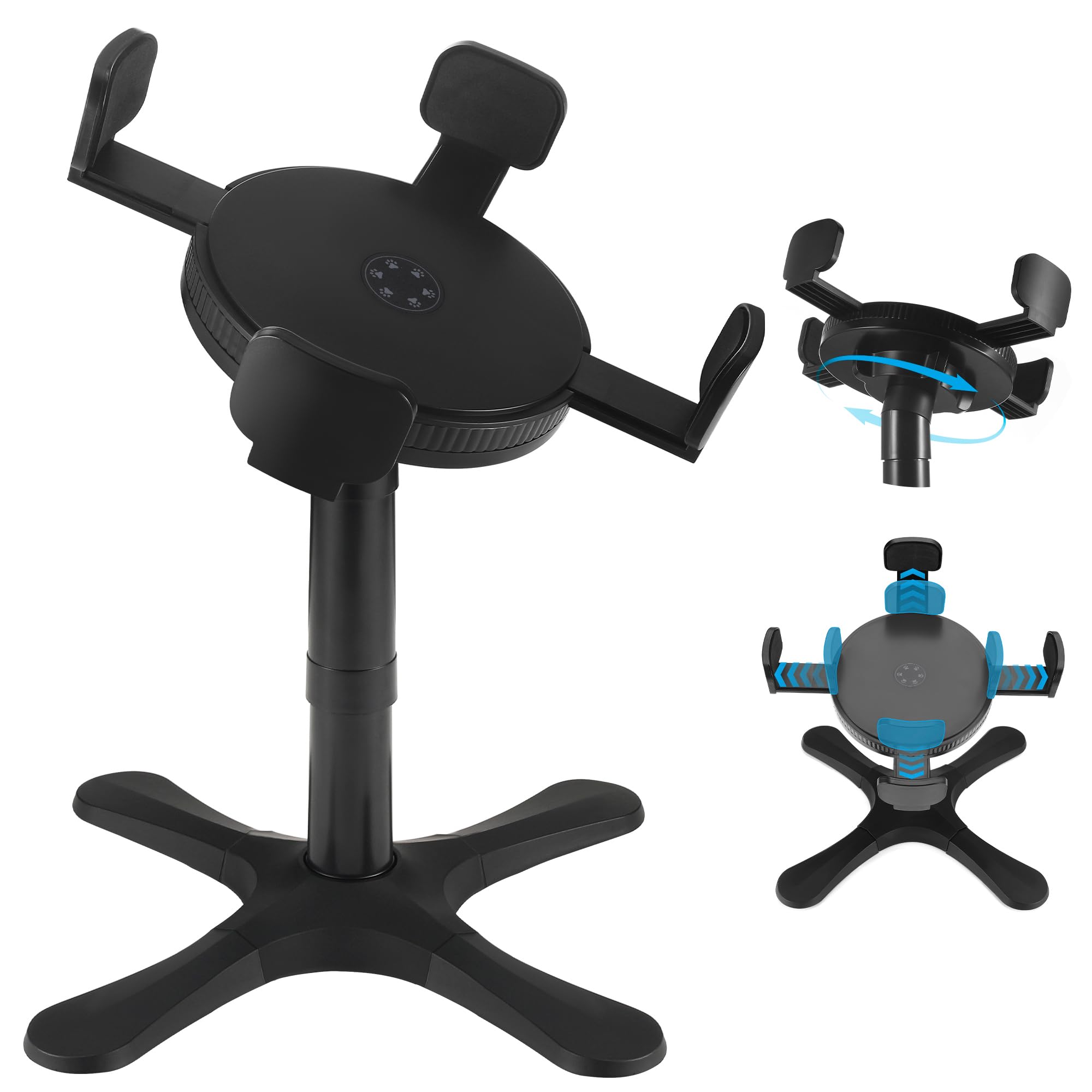 Dog Bowls Elevated Adjustable Stand, Raised Bowl with 3 Heights & Tilted Feeding Stand, Compatible with Various Bowls, for Medium & Large Breeds (1