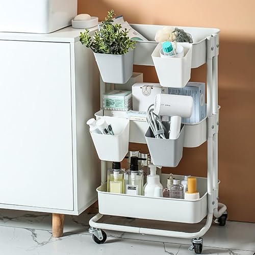 Miniatura 7 de Cabilock Cubo colgante pequeño para colgar sobre el gabinete, cubo de basura para ahorrar espacio, contenedor de basura colgante, cubo de basura de