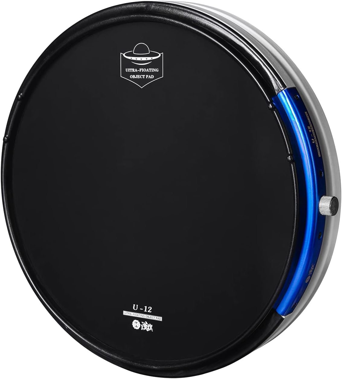 HUN U12 Tunable Marching Snare Pad,12 Inch Double-Sided Practice Pad with Adjustable Snare Sound & Carrying Bag, real feeling snare drum pad for Marching Band & Drumline