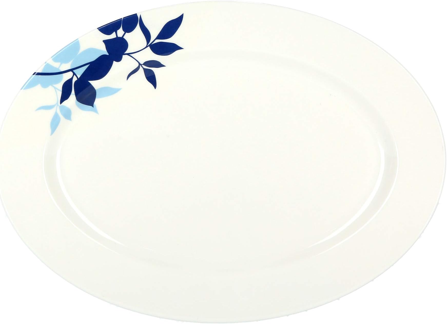 Delcasa Dc1803 14 Inch Melamine Oval Plate Pasta Plates Plate With Playful Classic Decoration, Dishwasher Safe Ideal For Soup, Desserts, Ice Cream & More, Multi Colour