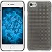 Produktbild PhoneNatic Case kompatibel mit Apple iPhone 8 - grau Silikon Hülle Iced + 2 Schutzfolien