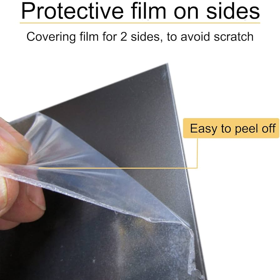 Corrugated Plastic Board Black Pack- BLACK ABS PLASTIC SHEET 1/4 Thick 12 X 24 Nominal Construction Plastic Sheets