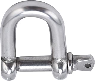 BstXqty Screw Pin Anchor Shackle Stainless Steel DShaped Bow Shackle for Chains Outdoor Camping Survival Rope Used To Connect Camping, Hiking