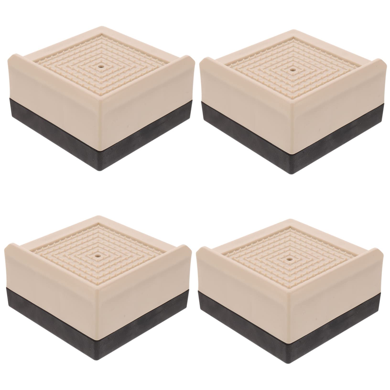 POPETPOP 4pcs Bed Risers for Height Increase Heavy Duty Furniture Lifters for Sofa Table and Bed Sturdy Design for Enhanced Stability and Storage Space for Use