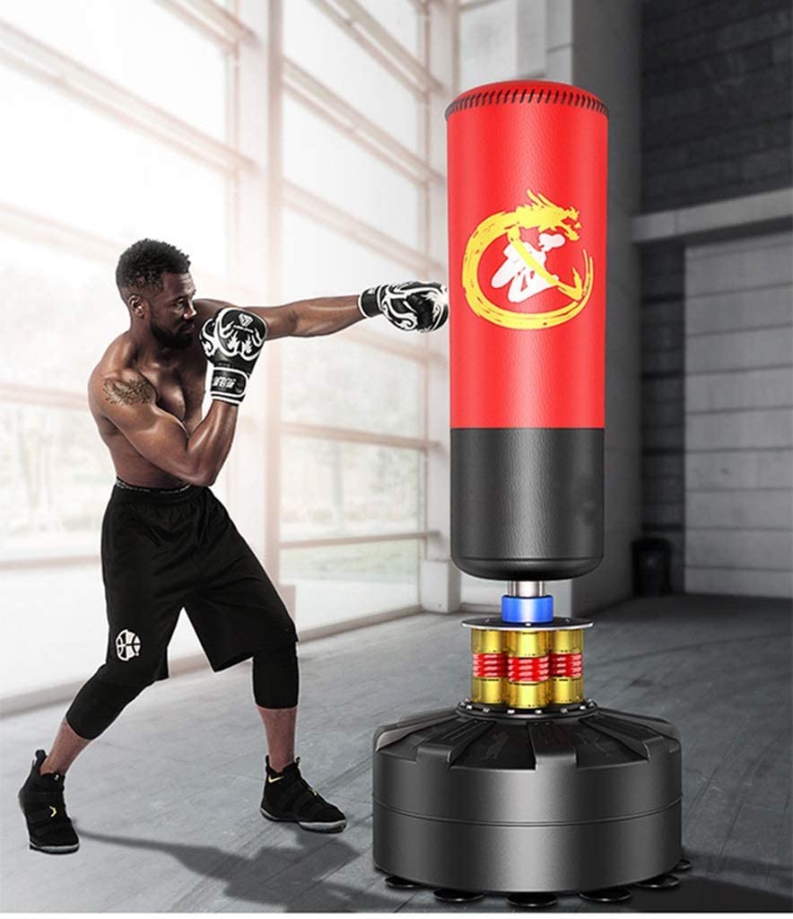 Amazon | ボクシングパンチングボールセットスピニングバー付き高さ