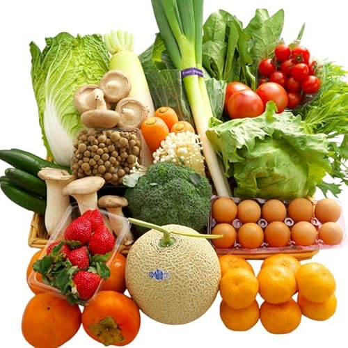 旬の野菜・フルーツ (12〜14品目)・卵 (6個) おまかせ セット