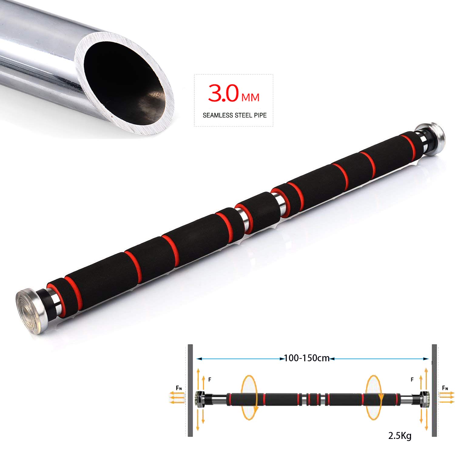 Buy PullUp Bars, Strength Training PullUp Bars Telescopic 60150cm