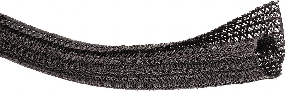 Braided Sleeving、15 ft。、ブラック