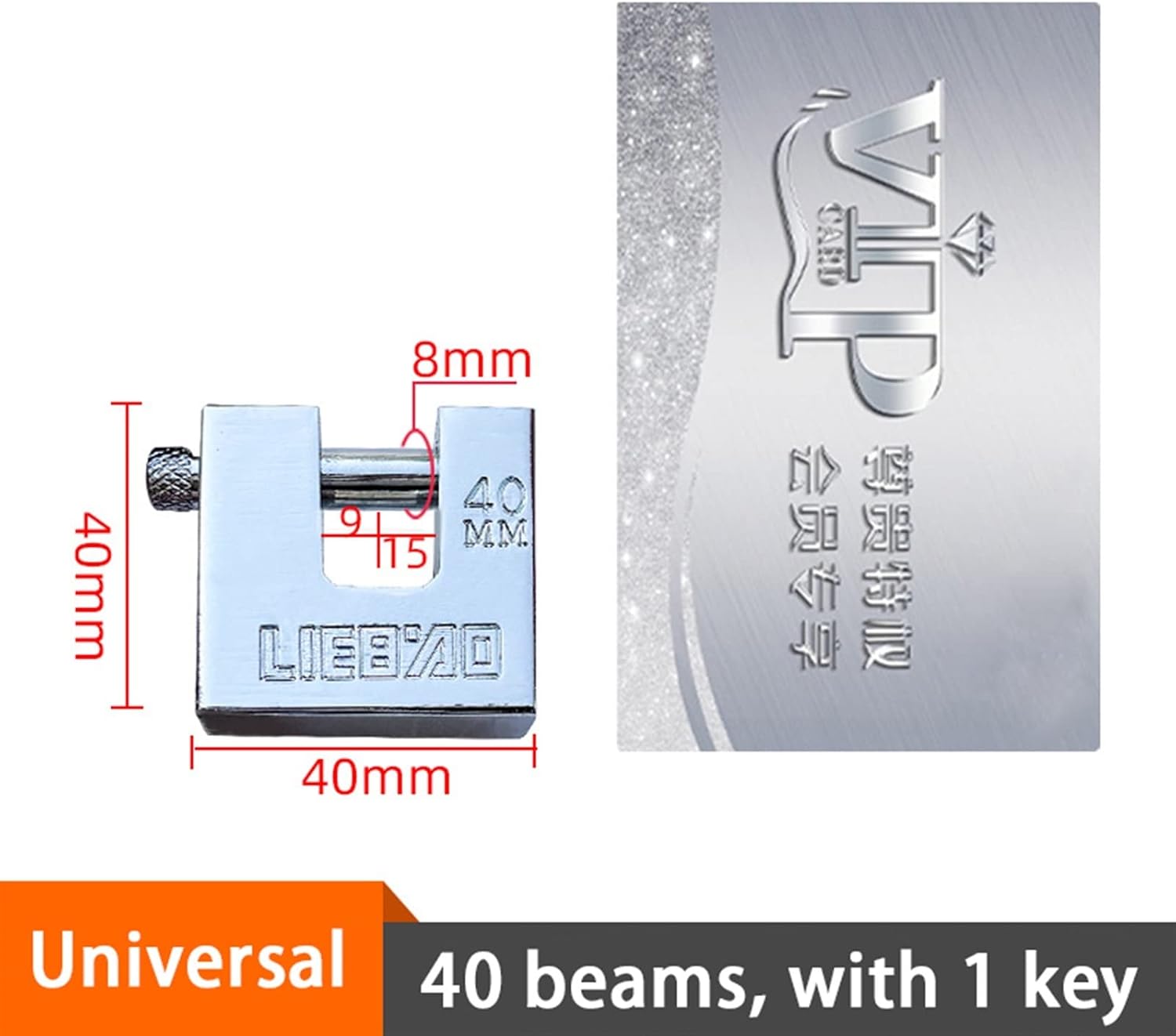 Keyed Padlock Stainless Steel Rectangular Lock 40mm 50mm 60mm 70mm Padlock Unlocked Head Window Lock 1Pcs(80mm Independent)