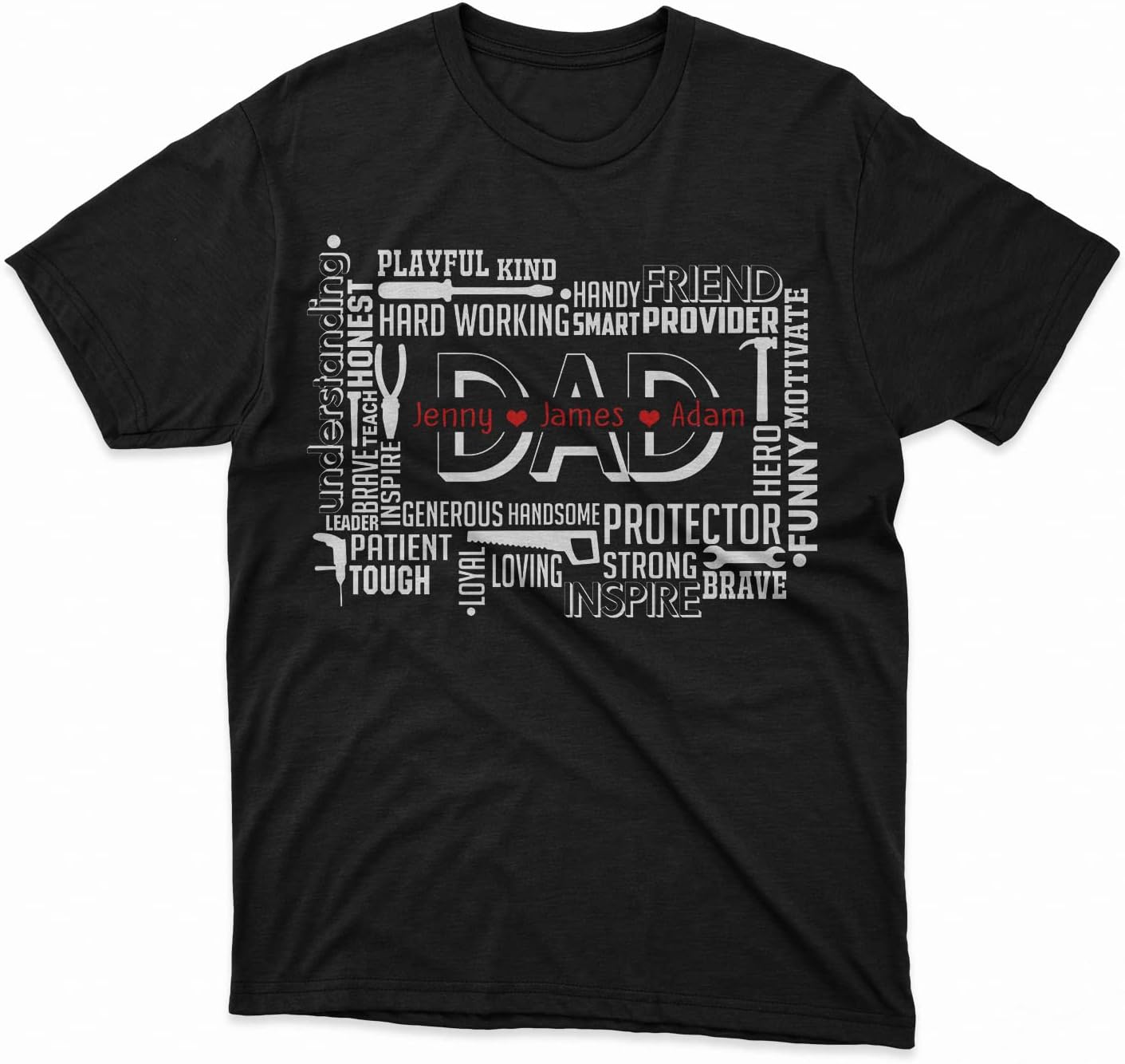 Personalized Tool Fix Dad Shirt Custom Name Baby Nigeria Ubuy - Main Image