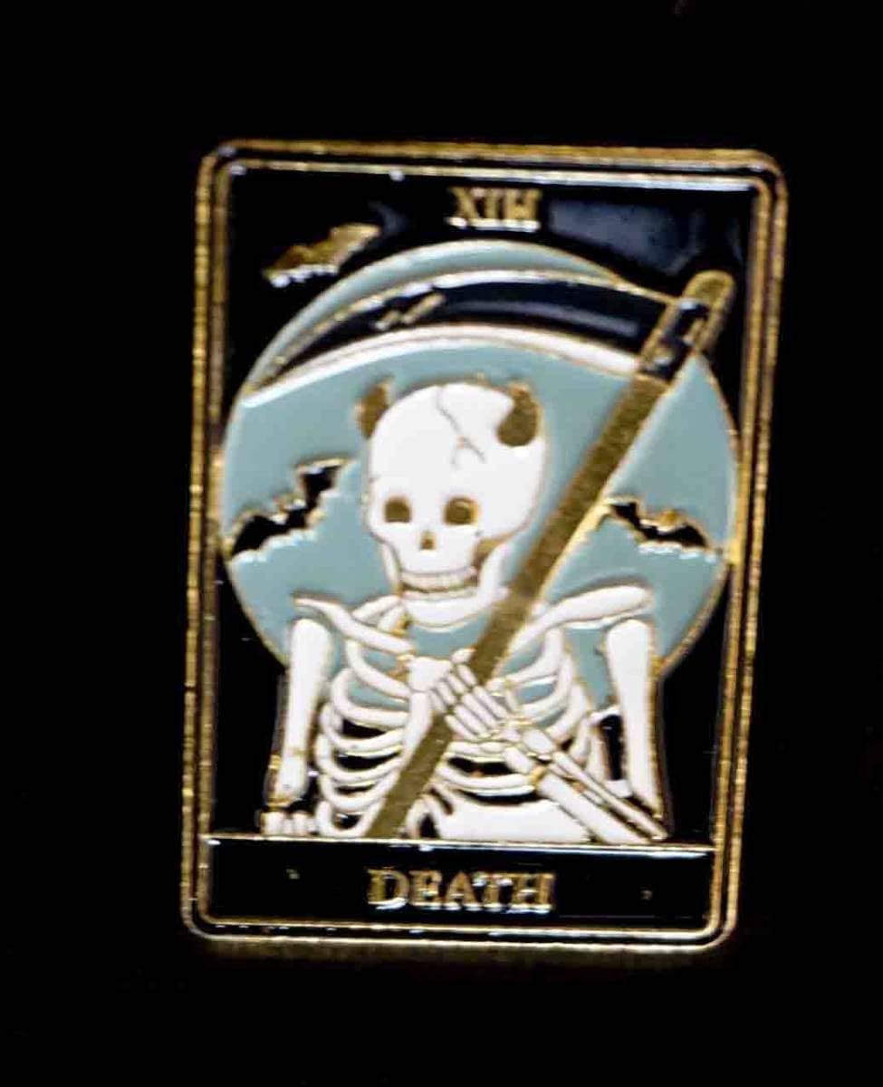 Amazon | 大鎌髑髏死神 金属 タロットカード 死神 Death ドクロ