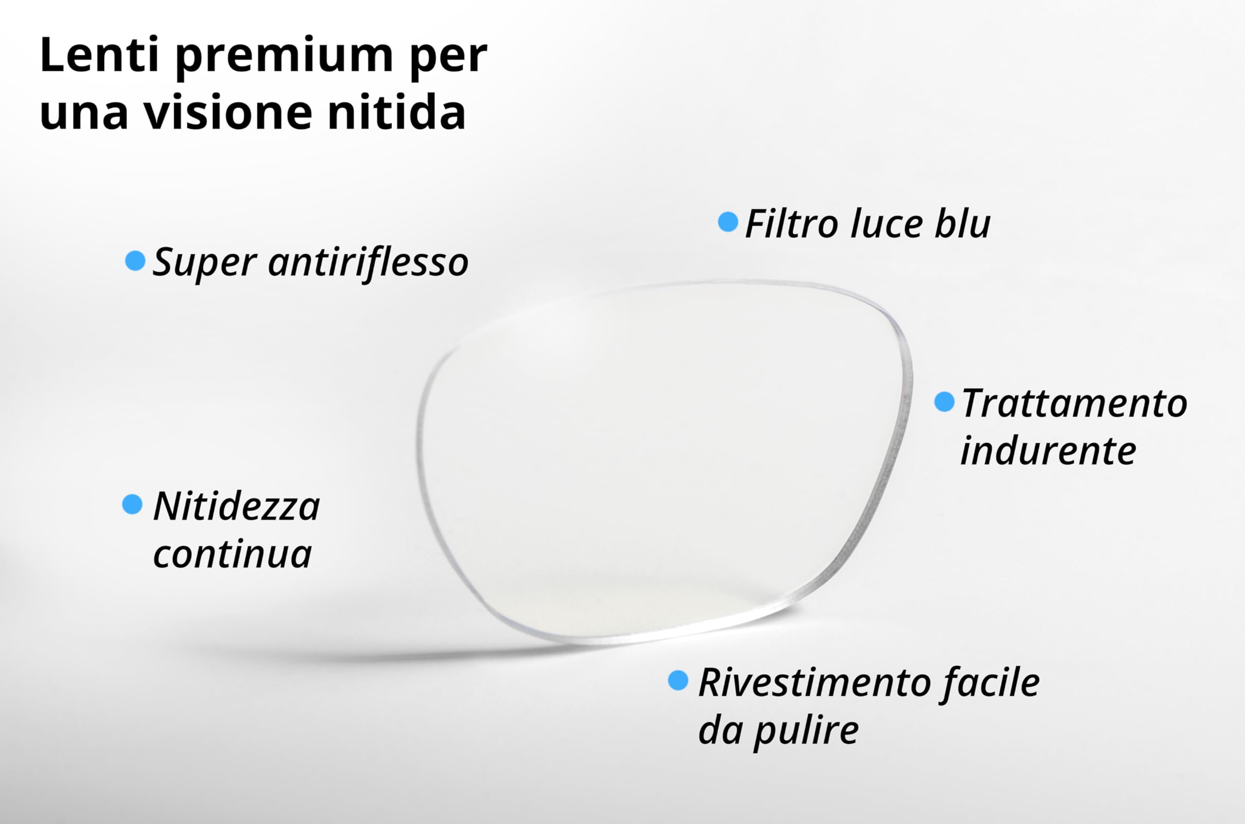 Edison & King Occhiali da lettura uomo - anti luce blu - Lenti Premium - „Endless“.