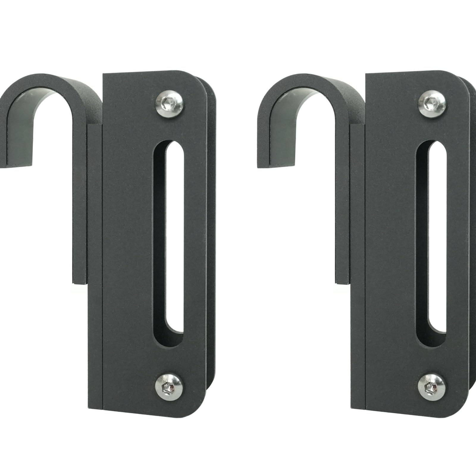 Strafbrg One Color Barn Door Retractable Wooden Ladder Hook (Telescope Hook) 2-Pack,Smooth Gliding