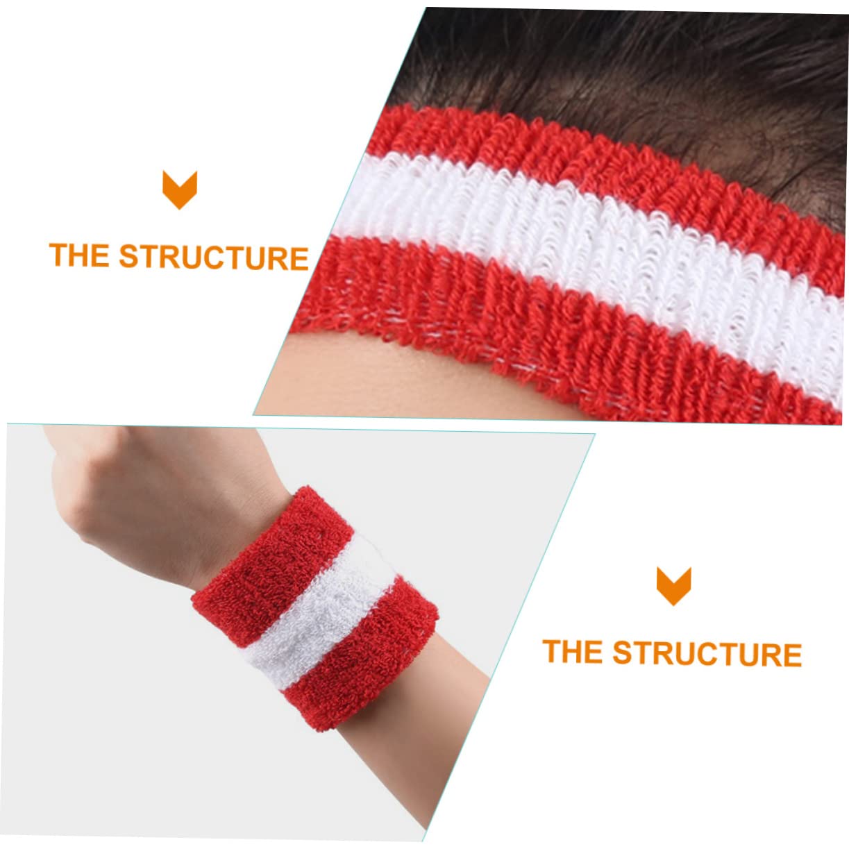 Toddmomy Braccialetto per fascia sportiva fodera della fascia tergisudore fascia antisudore Uomini fascia per Polsino sportivo con fasce per il sudore fascia atletica cotone