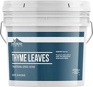 Earthborn Elements Thyme Leaves, Traditional Dried Herb, Bulk Size Gallo...