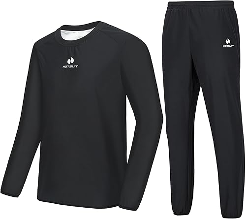 HOTSUIT Traje de sauna para hombre, traje de sudor, chaqueta de entrenamiento duradera para gimnasio