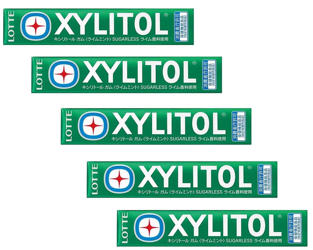 Chicle Lotte Xylitol Sabor Lima Menta - Pack de 5 unidades - 119.94 g