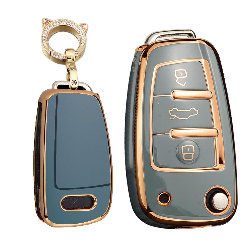 UTFT-17 Funda Para Llavero Audi, Funda De Protección Copleta De TPU