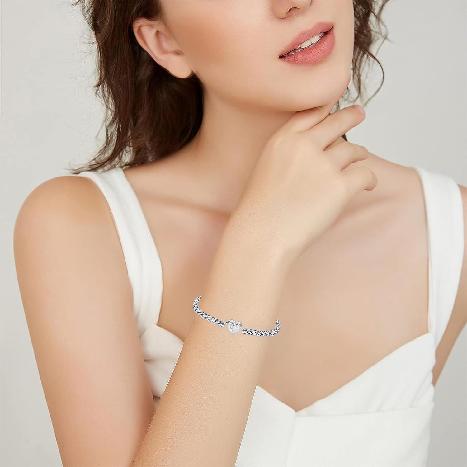 zeqingjw Heart Urn Bracelet for Ashes for Women Stainless Steel Cremation Bangle Jewelry Adjustable Keepsake Memorial Bracelet Loved Ones Ashes Holder Keepsake - Image 9