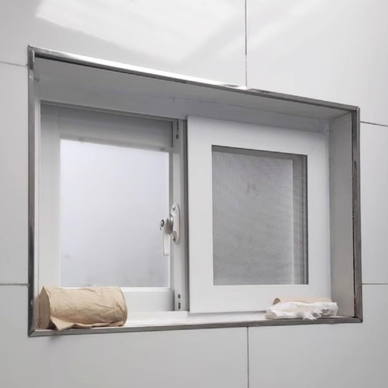Amazon.com: Innovz White Bathroom Windows for Privacy and Ventilation ...