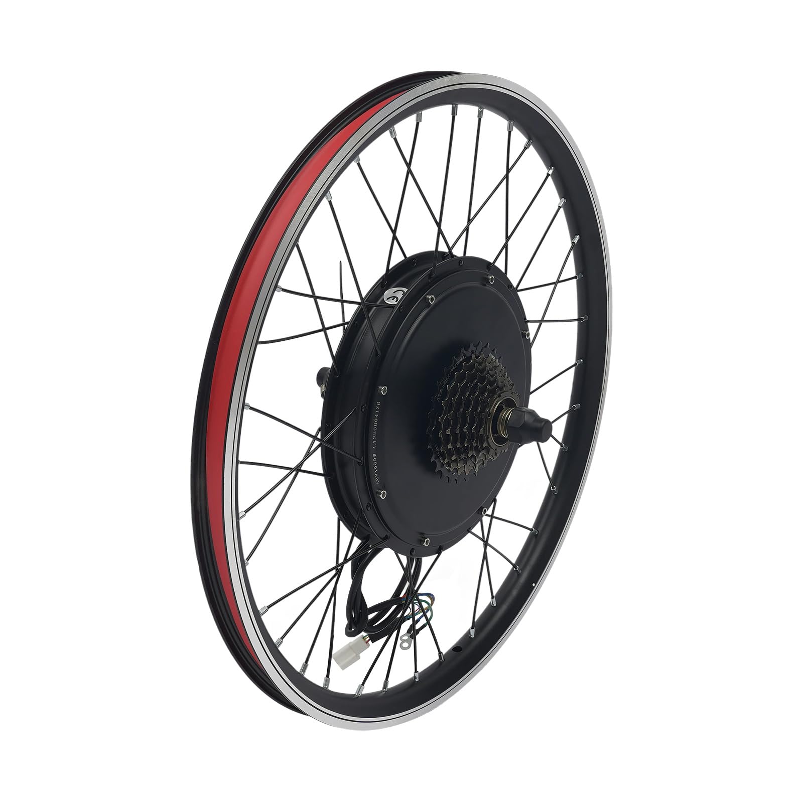 Kit de conversion de vélo électrique 48 V 1000 W - Kit de conversion de vélo électrique avec écran LCD - Roue avant 24" - Pour vélos de ville électriques, vélos tout-terrain électriques