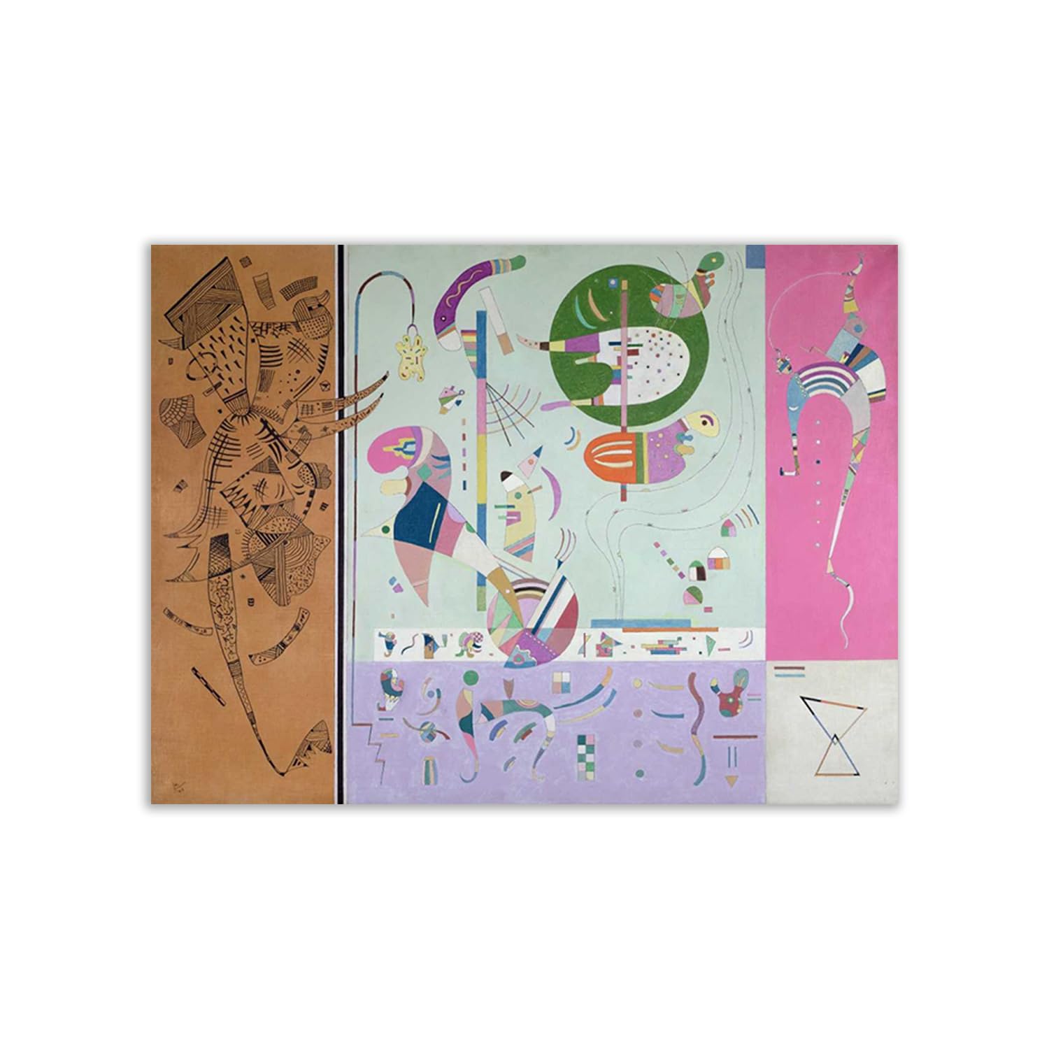 Poster Kandinsky Parties diverses 100x75 cm pour habiller un grand mur blanc vide