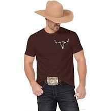 Cowboy T Shirt for Men Vintage Western Country Shirts Crewneck Short Sleeve Tee Top