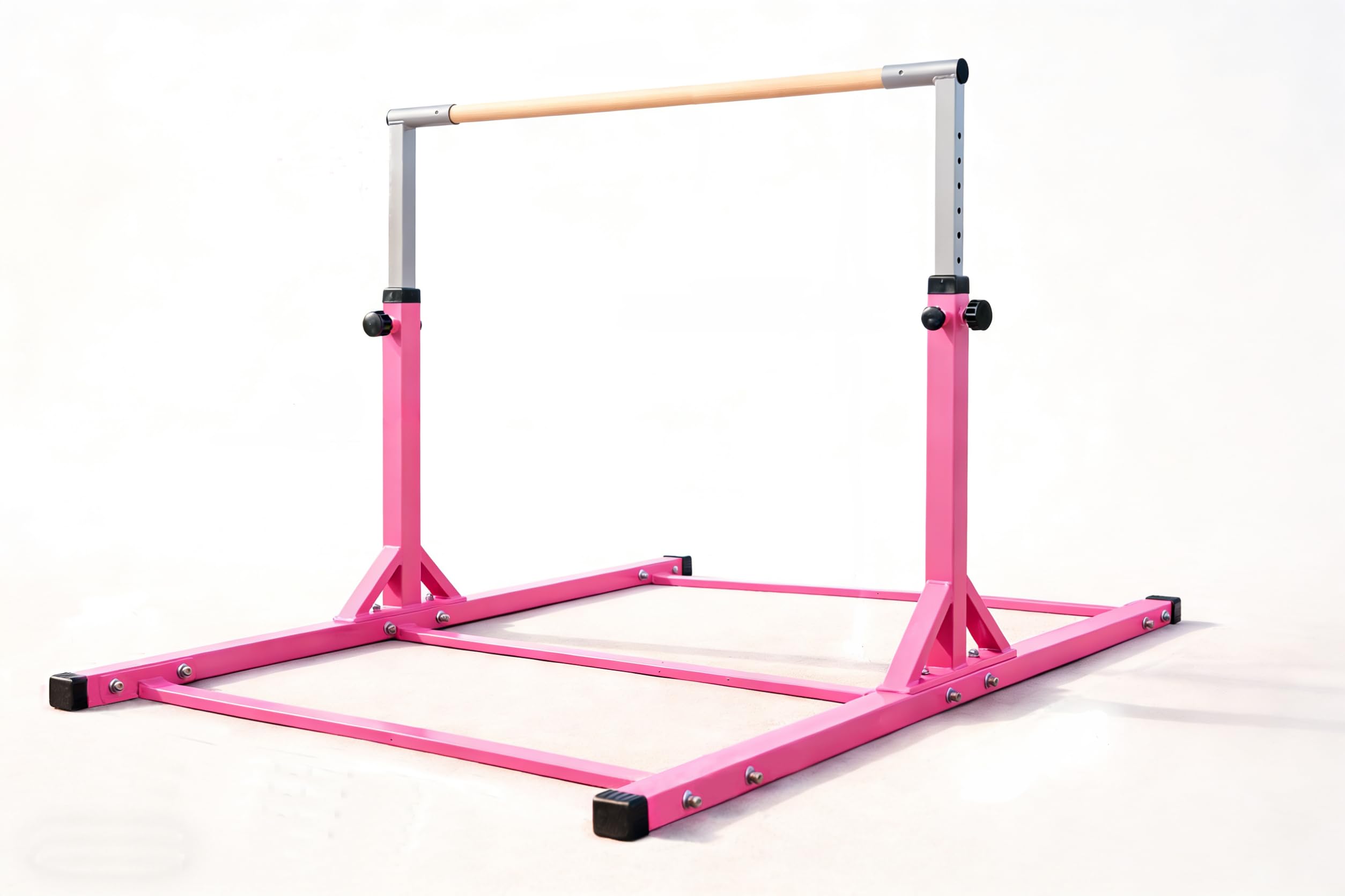 Barre de gymnastique pour enfants réglable en hauteur et équilibrage, 139 x 136 x 95-150 cm