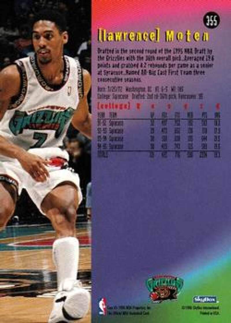 Amazon.com: 1995-96 NBA Hoops Series 2#355 Lawrence Moten