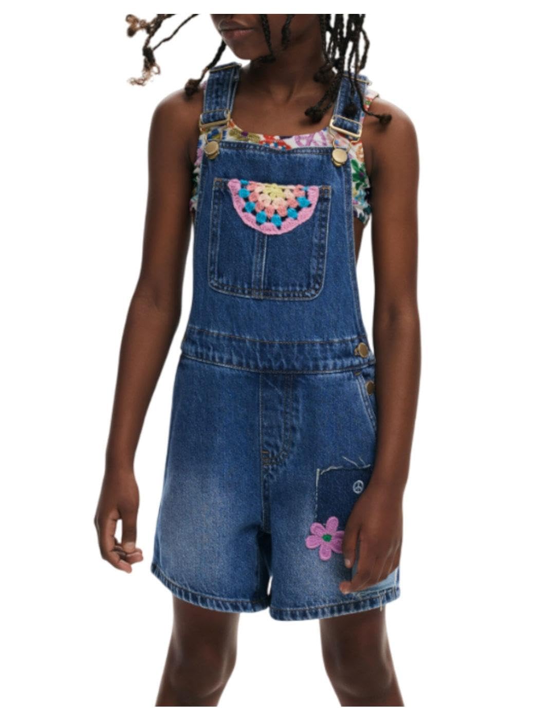 Pants para niñas Desigual cómodos que eliminan la rigidez del vaquero común 6