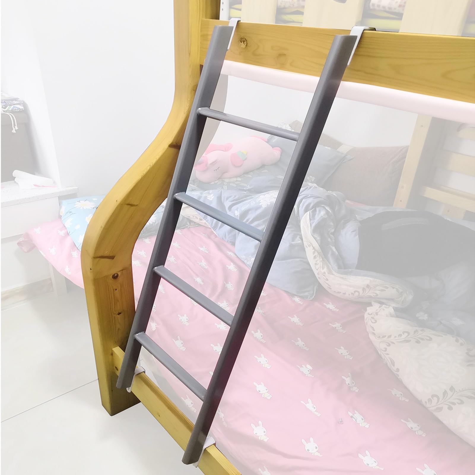 Escalera de repuesto para litera con ganchos de sujeción para caravana y dormitorio