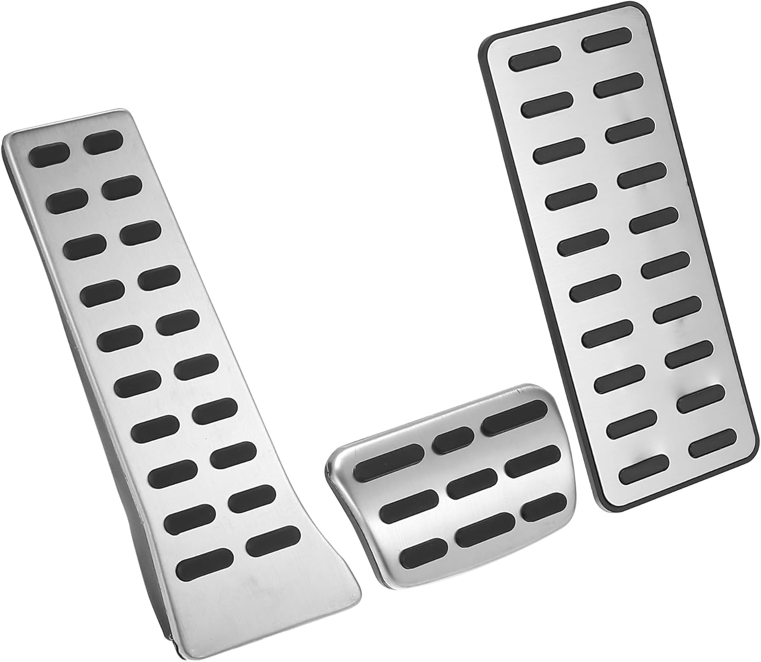 Unifizz 1 Set Car Anti Slip No Drilling Aluminum Alloy Brake Gas Accelerator Foot Pedal Pads Silver Tone for Hyundai Tucson Sonata 2016-2021 for Kia Sorento Optima 16-20 for Kia K5 2021-2022