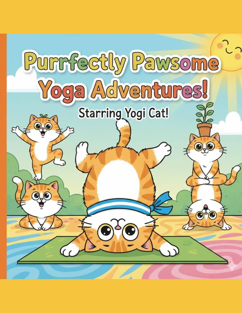 Yoga Cats: Flex, Purr, Repeat: A Hilarious Coloring Book for Little Yogis