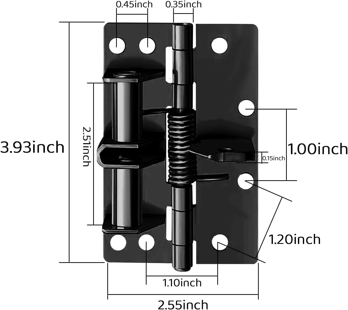 Self-Closing Garage Door Hinge - Automatic Spring Hinge -6