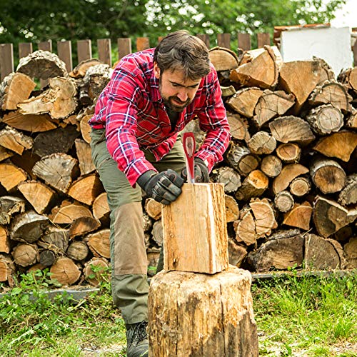 Coquimbo Wood Chopping Axe, 14 inch, Splitting Small Axe, Forged Carbon Steel Blade, and Wooden Handle Axes, for Gardening and Camping, etc. - Thumbnail 4