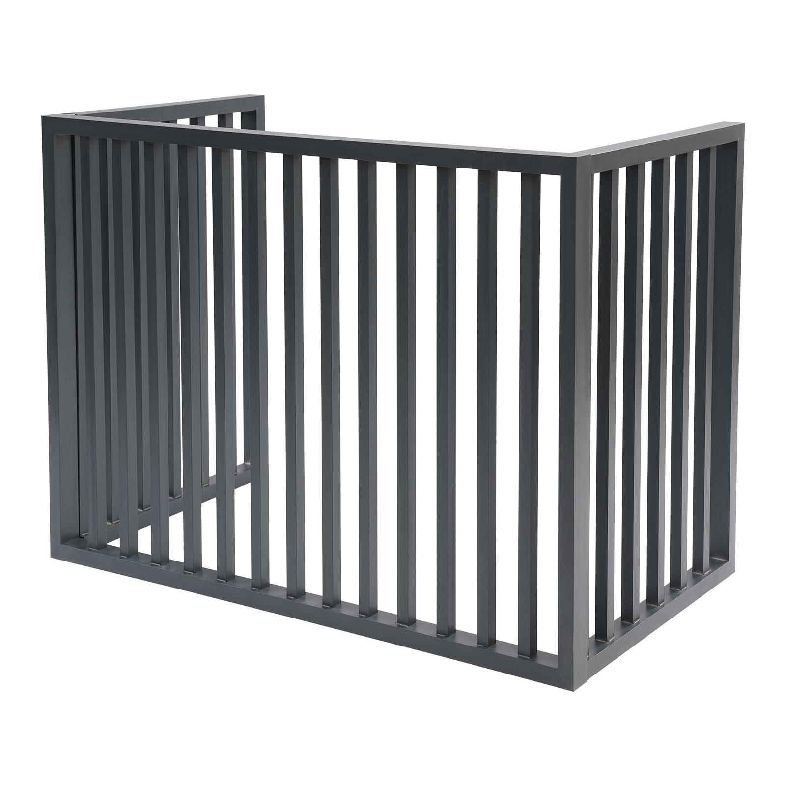 Valla de aire acondicionado, cubierta protectora de aleación de aluminio para aire acondicionado exterior, protección visual, cubierta 100 x 50 x 70 cm