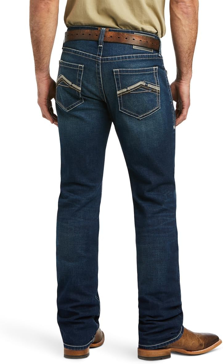 Ariat Mens M5 Straight Stretch Remming Stackable Straight Leg Jean - Image 2