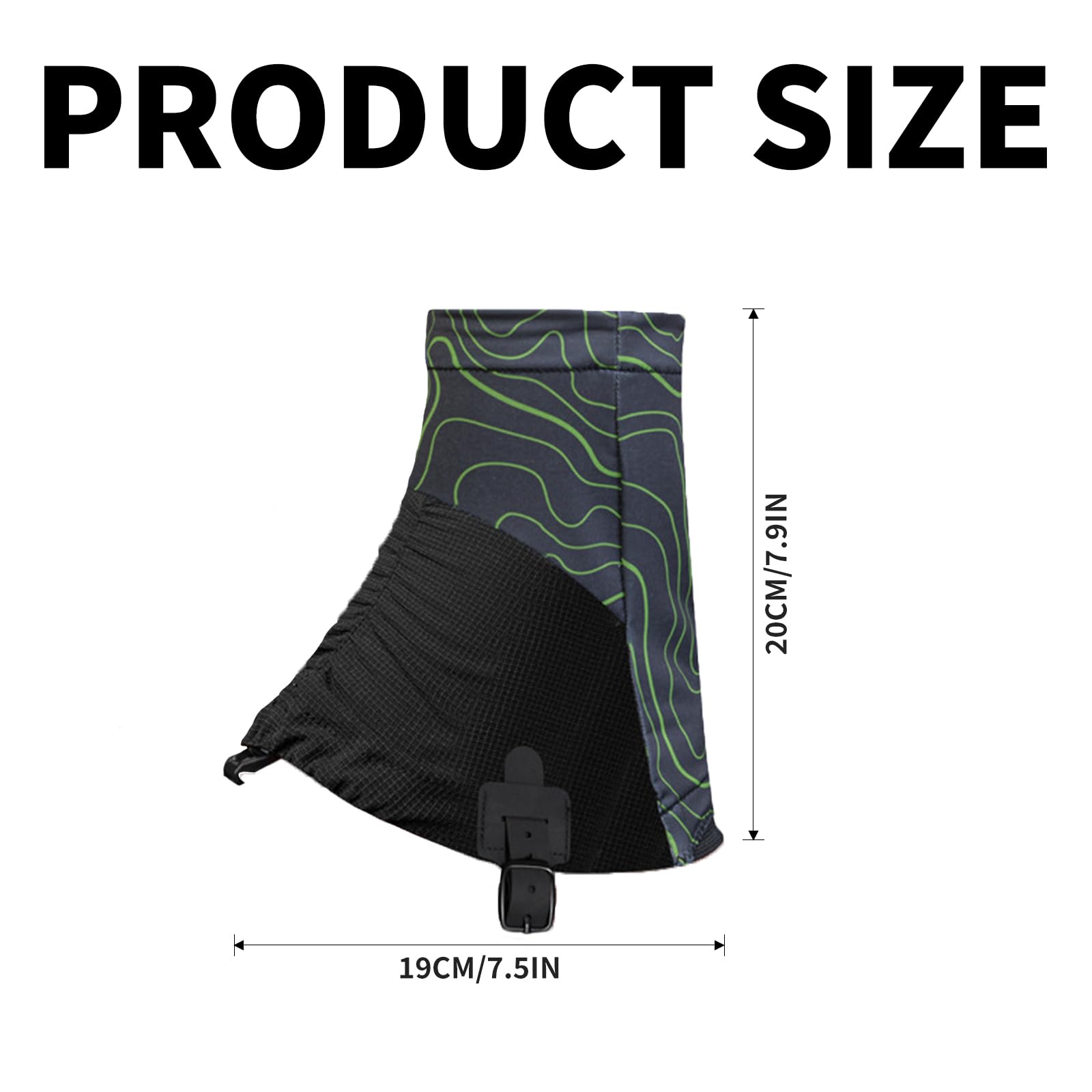 Polainas Trail Low Gaiters impermeables transpirables running senderismo ajuste seguro antideslizante