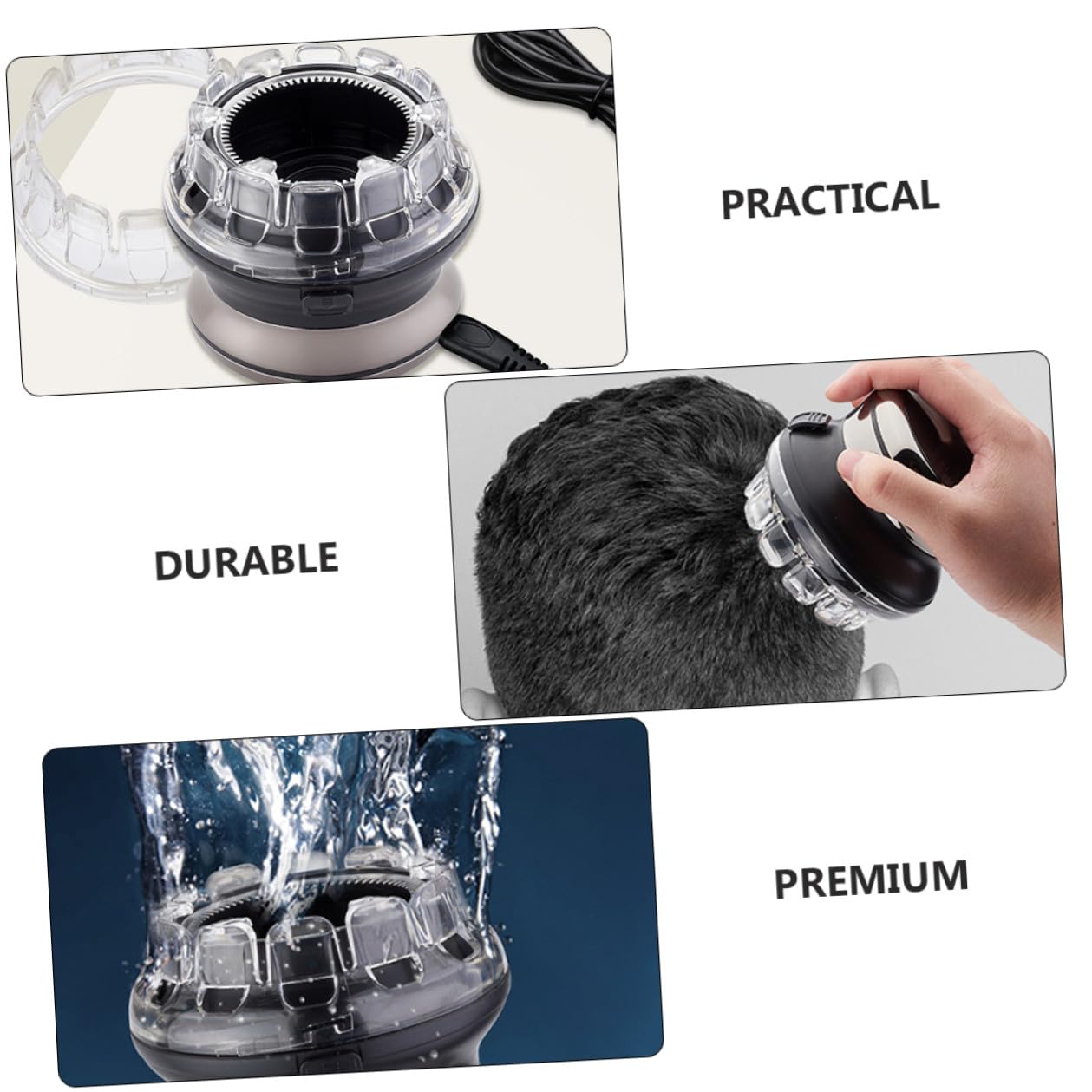 VILLCASE Professioneller Haarschneider Satz Kompakt Geräuscharm Langlebiger Haarschneidemaschine mit Detailtrimmer für Herren Friseur Reise Zufällige Farbe