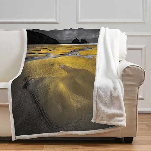 Miniatura 5 de Impresiones de fotografía escénica Cobijas Calientes para Invierno, mantas de pícnic, acogedora decoración de habitación para decoración de