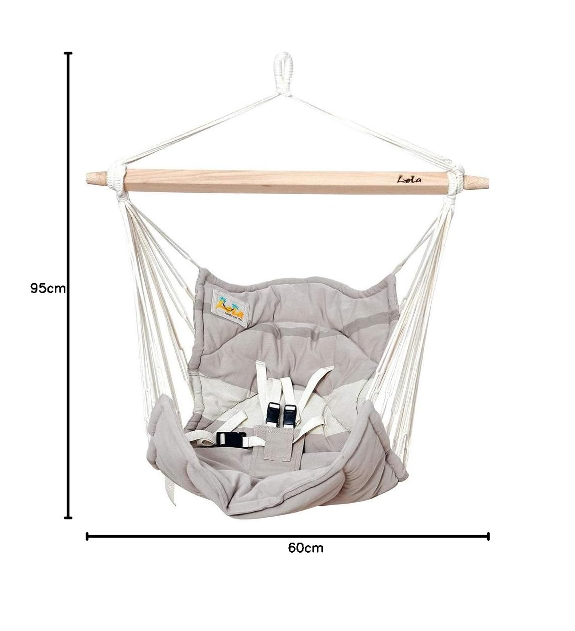Lola Bella Chica 4in1 Babywiege Babyhängematte | Öko-Tex Zertifiziert | mit Lammfell