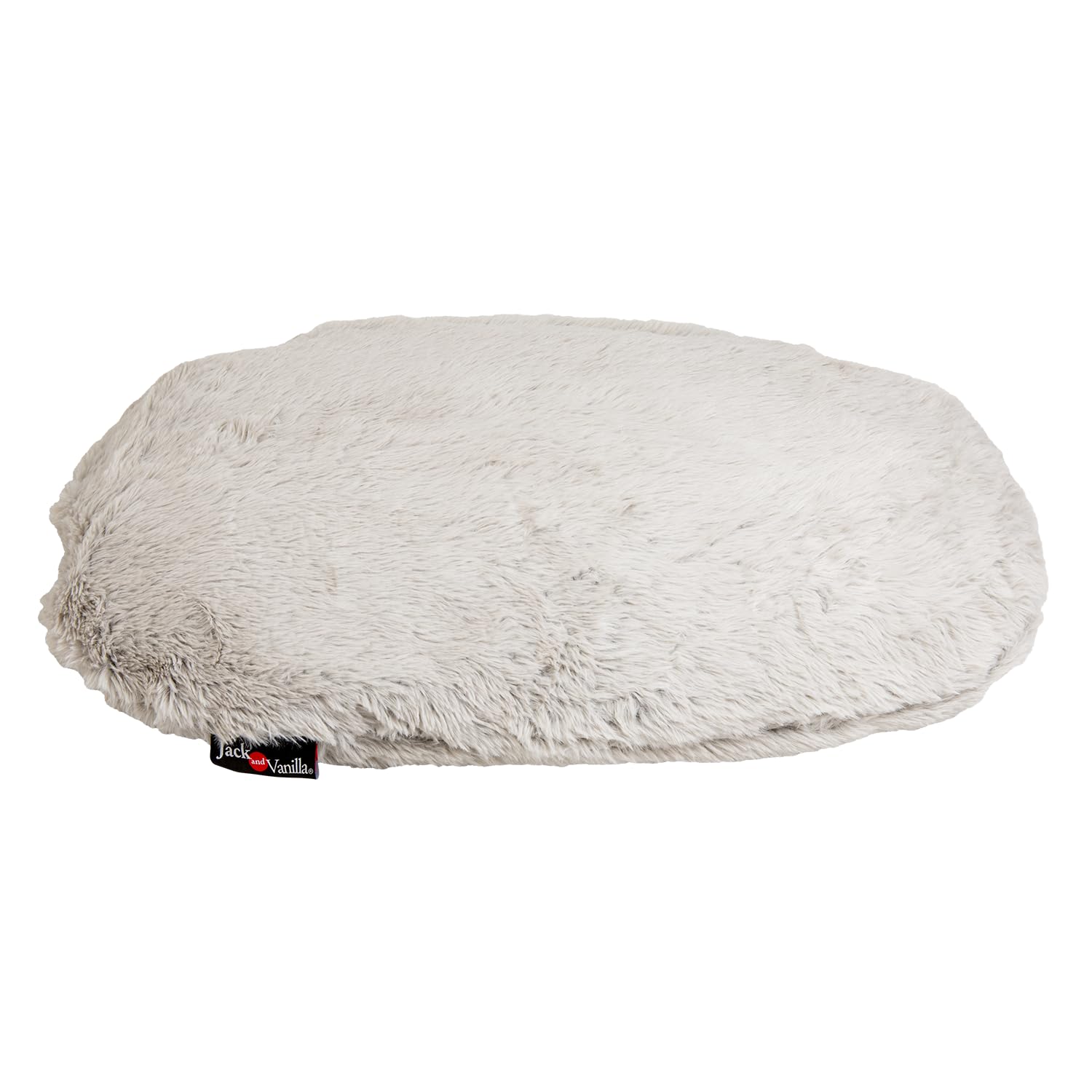 JACK AND VANILLA, Shell Oval Dog Cushion, Shell Grey, Size XS, 55 x 35 cm