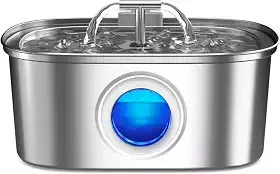 Bebedouro Automático PETYC 3.2L Fonte de Água em Aço Inoxidável com Filtro para Gatos e Cães