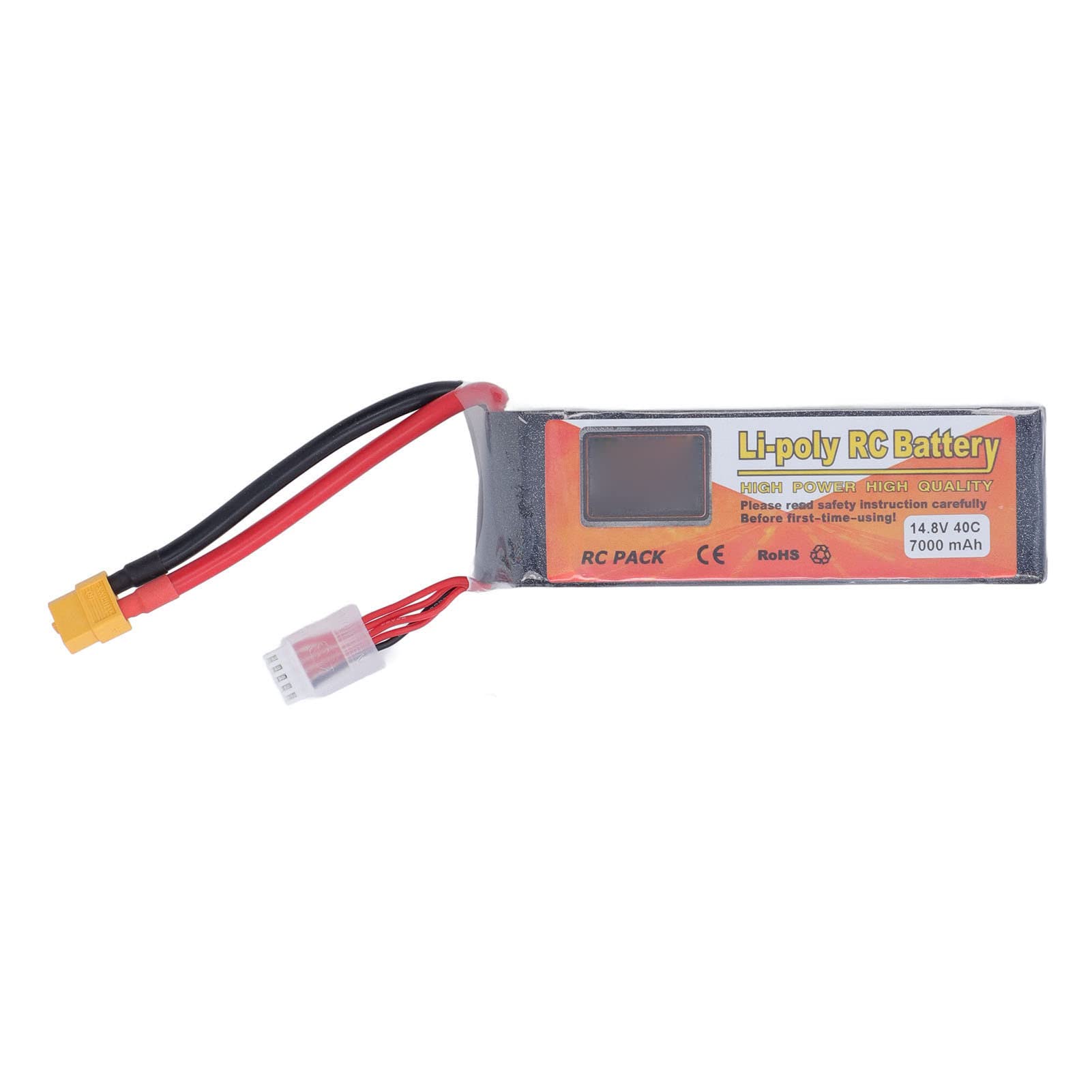 Dilwe Batteria RC Lipo 7000mAh 14,8 V 40C Velocità di Scarica XT60 Spina di Alimentazione per Modello di Auto in Elicottero RC