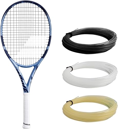 Babolat Pure Drive 107 - Raqueta de tenis de 11 generación ensartada con intestino Syn de 0.56 oz a tensión de rango medio