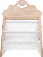 levemolo Wooden Kids Bookcase - Light Yellow Toy Storage Shelf & Book Display for Nursery, Playroom, Preschool (18.7x16.2x12.2in)